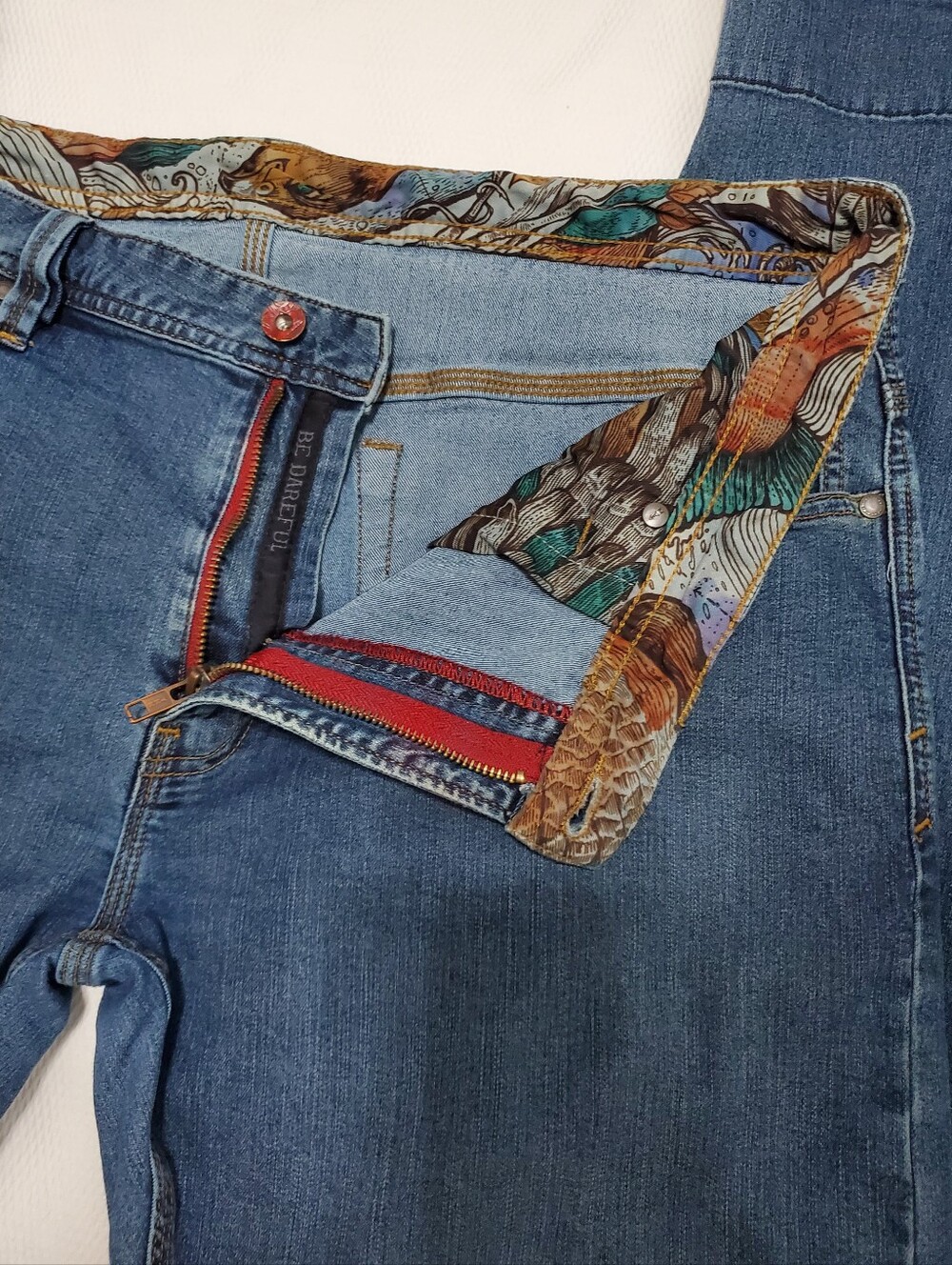 Meridian Line Mens Standard Fit Organic Cotton Blend Jeans 36" Waist - Picture 4 of 11